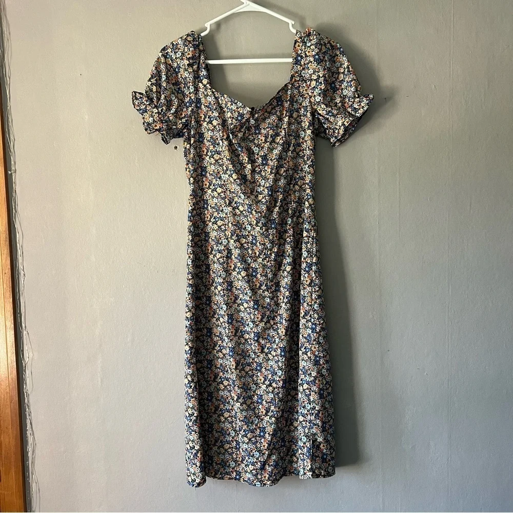 SHEIN Floral Midi Dress Size Medium - Picture 6 of 8